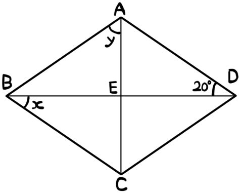 菱形角度|中学数学